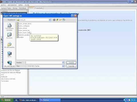 Cómo exportar un documento con exe-learning