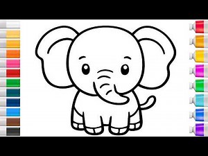 How to draw an elephant | Easy Step by Step Tutorial