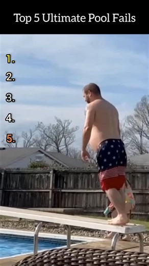 Top 5 Ultimate Pool Fails #trynottolaugh #poolfail #shorts #funny