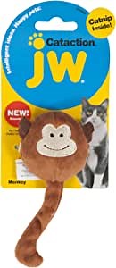 JW Pet Company Catnip Toys - Plush Monkey Catnip Infused Cat Toy