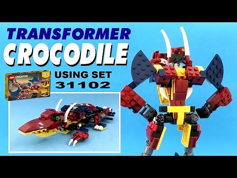 Tutorial: LEGO Transformer crocodile from Creator 31102: Fire Dragon
