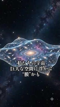 私たちの宇宙は“膜”の上にあるかもしれない #宇宙 #科学 #超弦理論 #M理論 #ブレーン宇宙論 #高次元 #11次元 #宇宙の謎 #物理学 #サイエンス #shorts