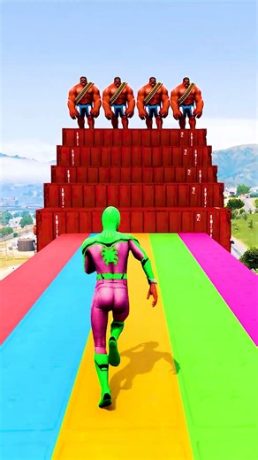 GTA 5 Epic Water Ragdolls | Spider-Man Jumps / Fails ep.17812 #shorts