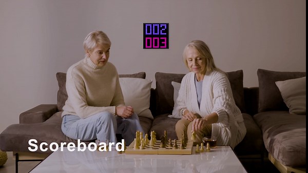 REYLAX Light & Thin LED Pixel Art Display 16x16 - Smart Pixel Clock for Desk, RGB Pixel Panel with APP Control Graffiti Animations Pixel Frames for Kids Adults, Black