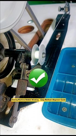 Sewing Machine Bobbin Winding Easy Method Beginner Guide_bobbin Thread Winding Tutorial#jk_stitching