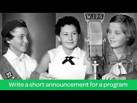 A Moment in Girl Scout History: The Radio and Television Badge