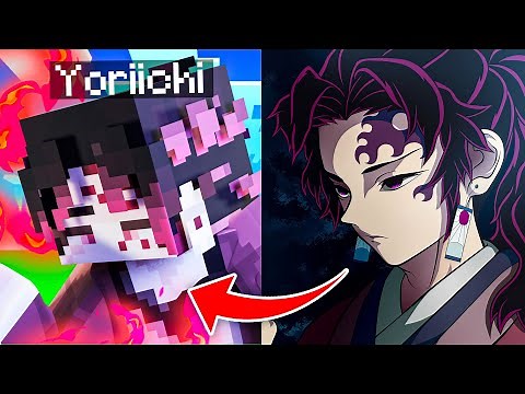 I Became The NUMBER 1 Demon Slayer YORIICHI in Minecraft Demon Slayer Mod