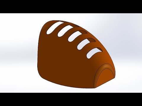 SolidWorks Tutorial en español - ejercicio 13 pieza con superficies