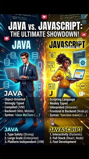 different between java vs javascript #java #javascript