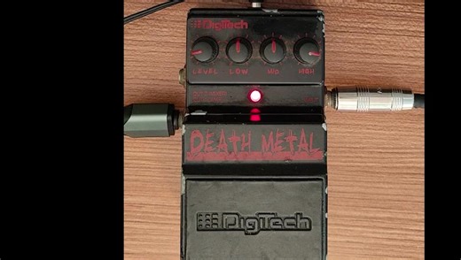 digitech death metal失真吉他单块效果器试听视频