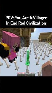 POV: You Are A Villager In End Rod Civilization In Minecraft