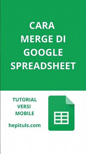 Cara merge di google spreadsheet #tutorial #ilmu #belajar