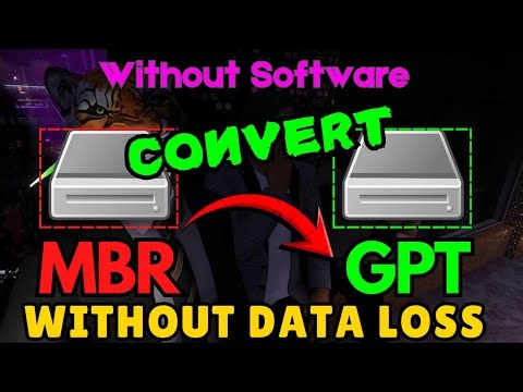 Convert MBR to GPT without data loss