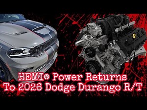 HEMI® Power Returns To The 2026 Dodge Durango R/T
