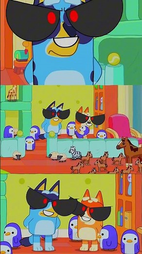 🤯 BLUEY.EXE & Bingo Never Expected THIS! 🐧🔥 #bluey #funny #animation #edit #memes