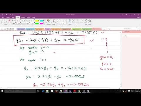 Finite Difference Method For Solving ODEs