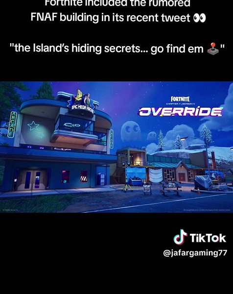 Fortnite included the rumored FNAF building in its recent tweet 👀