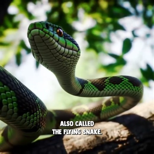 The Snake That Flies Like a Dragon - Without Wings! #animals #shorts #viral #snake