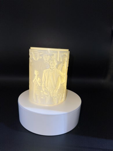 Custom Photo Lithophane Lamp: 3D Printed Memorial Gift Lantern - Etsy