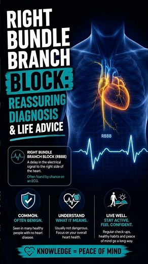 ❤️ Right Bundle Branch Block sounds worrying but in many people, it isn’t.