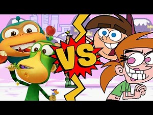 M.U.G.E.N. Battles | Alien Monkey Green/Alien Monkey Blue vs Timmy Turner/Vicky