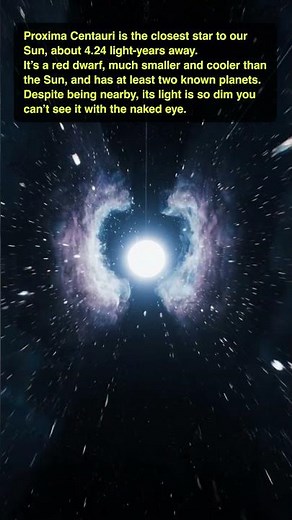 Light from Proxima Centauri takes 4.24 years to reach us