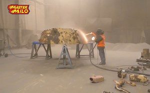 【坦克翻新】【中文字幕】第五十三弹！Mastermilo坦克炮塔喷砂翻新