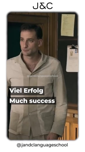 J and C Language School on Instagram: "German Phrases You’ll Use Every Day Viel Erfolg – Much success / Good luck Ich weiß nicht – I don’t know Na klar – Of course Bis morgen – See you tomorrow These are simple, powerful phrases that instantly make your German sound more natural and confident in real conversations. Learn German the practical way with J&C Language School 🇩🇪✨ 👉 DM “GERMAN” to join our upcoming batches!"