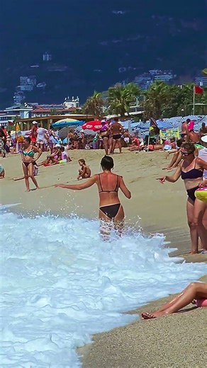 🇹🇷 🌊Amazingly Beautiful Cleopatra Beach🏖️#beach #summer #travel