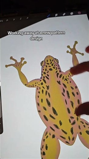 Im currently creating a pattern design inspired by childhood experiences of hunting frogs and toads
