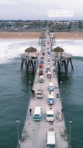 14K views · 580 reactions | Huntington Beach Pier Busses on the Pier...