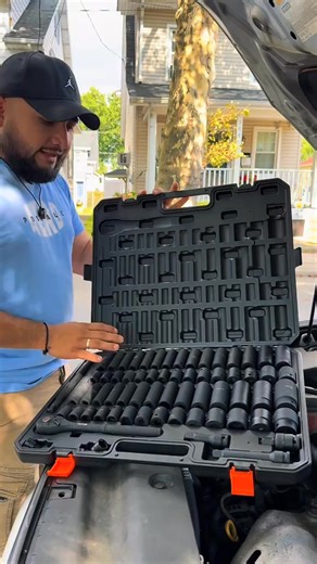 Tired of missing sockets or flimsy sets? This 3/8" drive CR-MO steel set (90pcs!) fits SAE/Metric, resists impacts, and comes with a tough toolbox—total workshop lifesaver! ️ | Adrienne Alvarez | Facebook