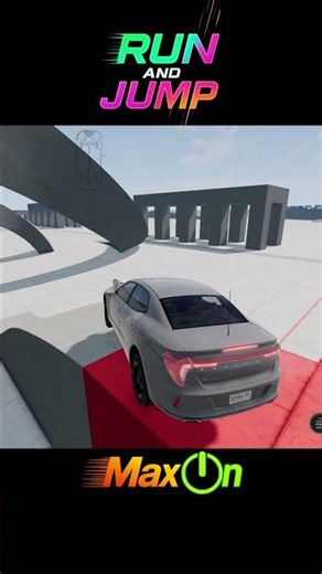 [BeamNG dirve] RUN AND JUMP - #beamngdrive #car #maxon #빔엔지 #빔엔지 드라이브 #destroy #police