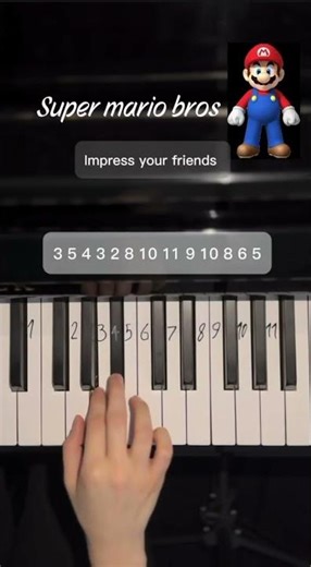Super mario Easy Tutorial #piano #pianotutorial