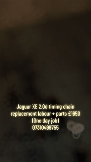 Jaguar xe 2.0d timing chain replacement £1650! Labour and parts. Same day collection if the car is dropped in the morning at the garage! We also can pick up and drop off your vehicle if you’re not able to drop it off ! Get in touch for any inquiries 0️⃣7️⃣3️⃣1️⃣0️⃣4️⃣9️⃣9️⃣7️⃣5️⃣5️⃣#jaguar #landroversport #rangeroversport #garage #timingchainfailure