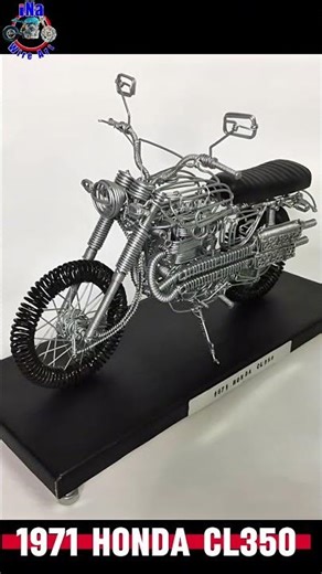 1971 Honda CL350 Wire Art Model | Handmade Motorcycle Sculpture | iNa Wire Art