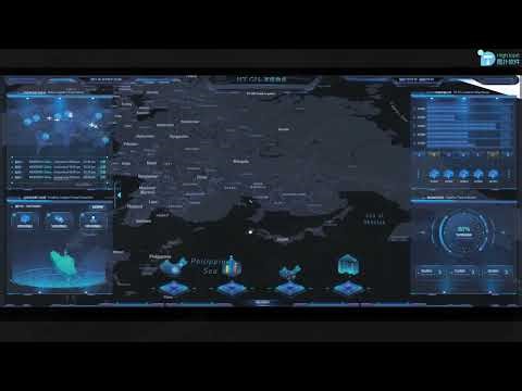 Global Logistics Distribution 3D Digital Twin Dashboard | Hightopo