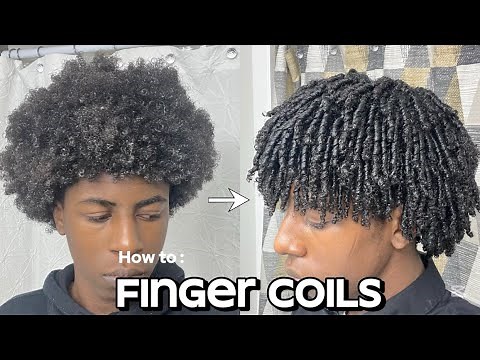 How To Get Curls With Finger Coils For Men ( ALL HAIR TYPES)