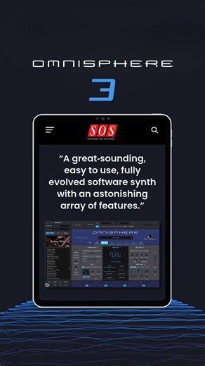 Absolutely floored by this glowing and comprehensive review of Omnisphere 3 from Sound On Sound! ❤️ soundonsound.com/reviews/spectrasonics-omnisphere-3 #spectrasonics #omnisphere3 #musictech #vstplugins #virtualinstruments | Spectrasonics