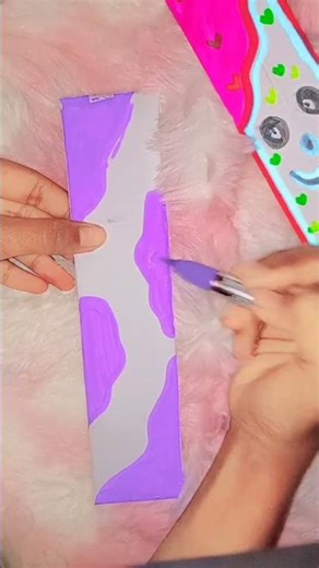 DIY easy cardboard bookmark so cute and easy ready to wear #cardboardcutout