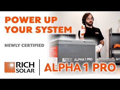 UL-Certified 12V LiFePO4 | NEW RICH SOLAR Alpha 1 Pro Battery Overview