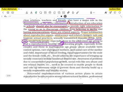 Reproductive Health NCERT Line by Line | NEET | CUET | 12 Board and upsc prelims 2026