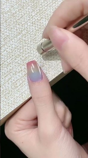 Sunset Ombre Nails 🌅☁️ Easy Soft Rainbow Gradient Tutorial #nailtutorial #luxurynails