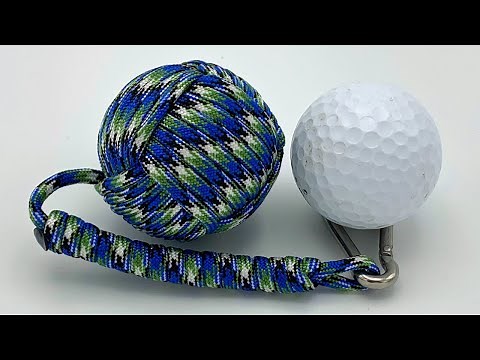 How To Tie A Big Monkey's Fist With A Golf Ball Inside (RAW) Full Length
