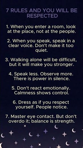 7 RULES to command RESPECT instantly 🤫 #psychology #selfdevelopment
