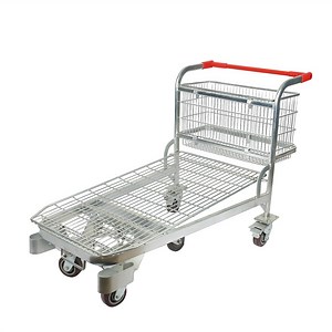 [Hot Item] Sample Customization 500kg Warehouse Flat Trolley with Heavy Duty Wheels