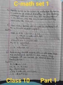 Class 10 C0mpulsory math set 1 DR Simkhada practice book