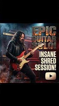 Guitarist plays shred blues solo behind back whilst playing a gig live #guitarsolo