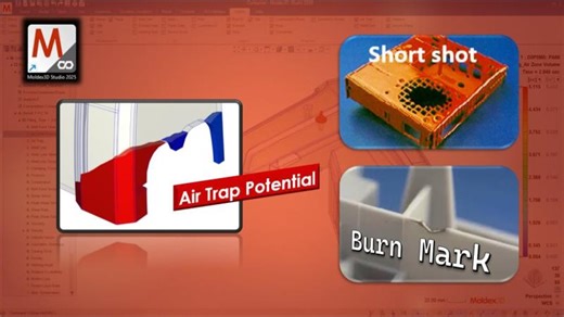 Visualizing Air Entrapment with Venting Simulation | Moldex3D Advanced Tips Tricks | Studio 2025 | Moldex3D Northern America, Inc