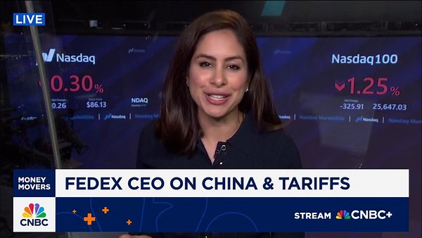 Fedex CEO: Trade narrative with China will improve